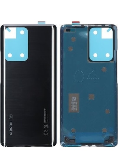 Xiaomi Mi 11t Pro Siyah Arka Kapak Batarya Kapağı Pil Kapağı Siyah