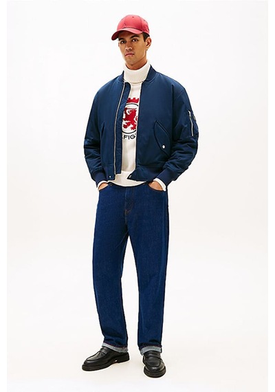 Tommy Hilfiger Erkek Rahat Kalıp Su İtici Beyzbol Yaka Bomber Ceket - Lacivert Dark Night Navy Tommy Hilfiger Erkek Rahat Kalıp Su İtici Beyzbol Yaka Bomber Ceket - Lacivert Dark Night Navy