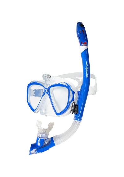 Speedo Speedo Adult Dual Lenses Combo Wıth Camera Mount MULTİ Beyaz - Mavi