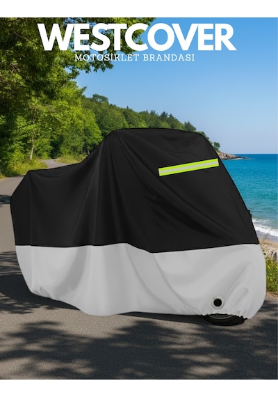 Sym Joymax 250i Abs Uyumlu Siyah Renk Reflektörlü ,motosiklet Brandası,motor Branda Motor Örtüsü Güvenlik Kilidi Ve Bağlantı Tokalı