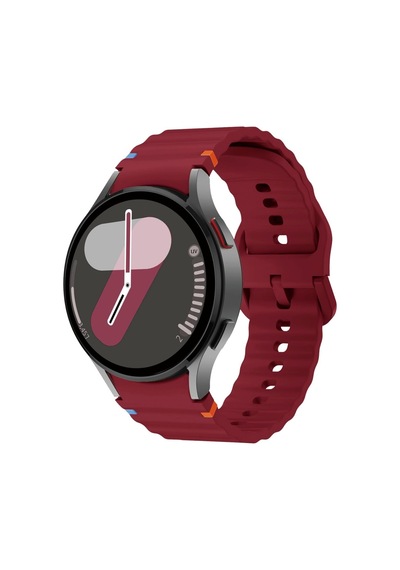 Samsung Galaxy Uyumlu Watch 4 5 6 7 Fe 40 44 Classic 42 43 46 47 Mm Kordon Dekoratif Örgü Çizgili Spor Silikon Kayış