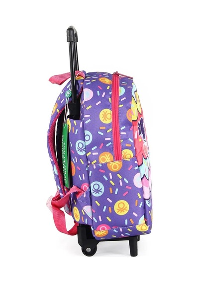 Unıted Colors Of Benetton Kız Çocuk Anaokul Tekerlekli Sırt Çantas 03678 Mor