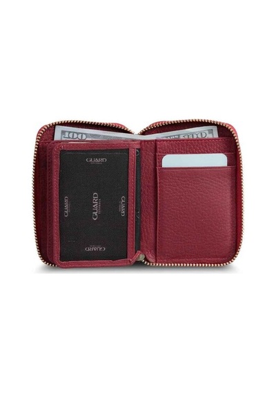 Guard Fermuarlı Kırmızı Deri Mini Cüzdan - Grd2403xw22315 Çok Renkli