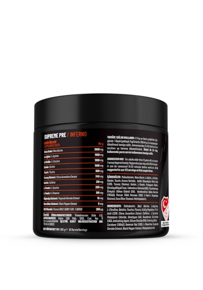 Preworkout Supreme Inferno / 280g 20 Servis Diğer