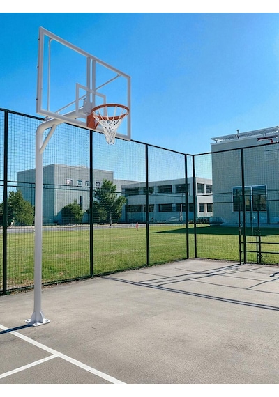 Dış Mekan Sabit Basketbol Potası Cam Panya, Ankaraj Dahil