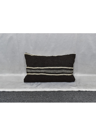 Zehra Abla Halı Yeni El Dokuma Dekorluk Lumbar Kilim Kırlent Yastık Kılıfı 7500 Çok Renkli