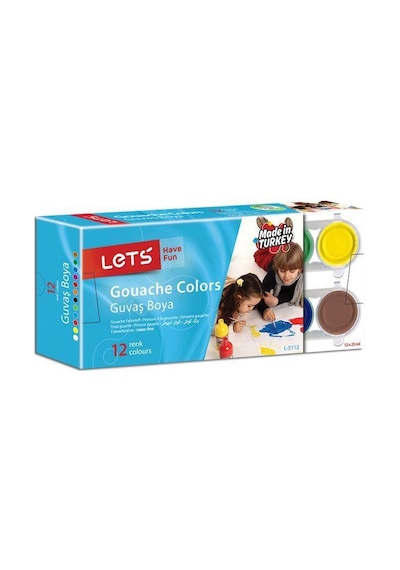 Lets Guaj Boya 25Ml 12 Renk L-5112 Çok Renkli