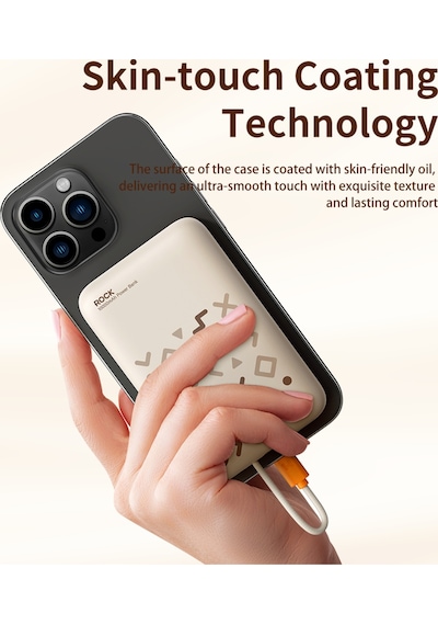 P28 10.000 Mah 20w Magsafe Kablosuz Powerbank Dijital Gösterge Siyah