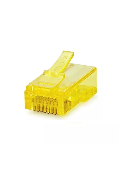 Nodar Nd2400 Cat6 Konnektör Ezrj45 100lü Plastik Kutu Sarı