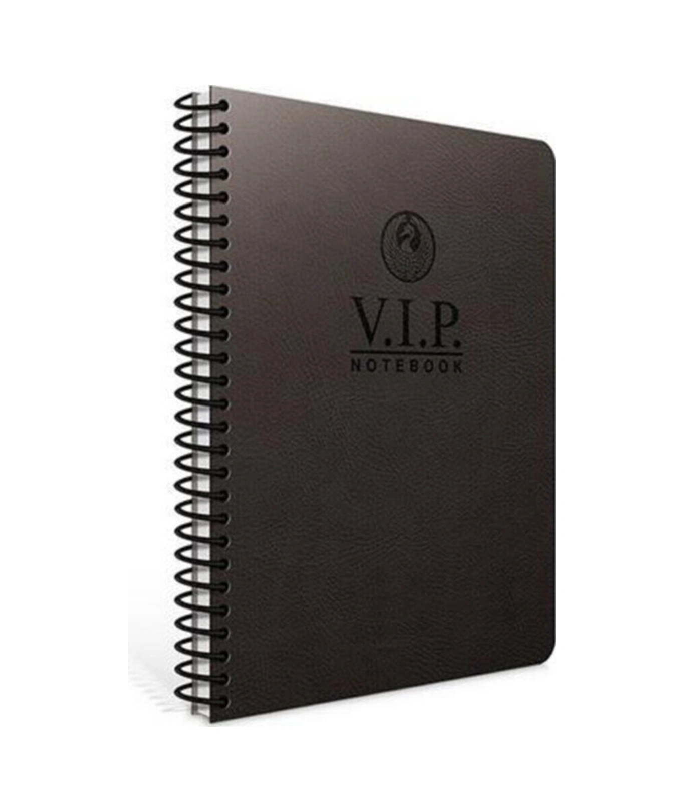 Vıp Spiral Deri Kapaklı Defter 17 24 -140 Yaprak Kareli