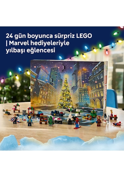 LEGO® ǀ Marvel 2026 Yılbaşı Takvimi 76340 - 6 Yaş ve Üzeri Çocuklar için Süper Kahraman İçeren Oyuncak Yapım Seti (317 Parça)