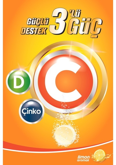 Mdc Vitamin C. Çinko Ve Vitamin D3 20 Efervesan Tablet