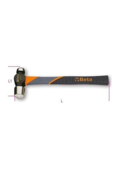 Beta 1377t Fiber Saplı Bombe Başlı Çekiç 570 Gr.