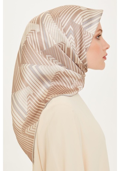 Armine İpek Eşarp 2025 Kış - 9218-83 Twill - Taş
