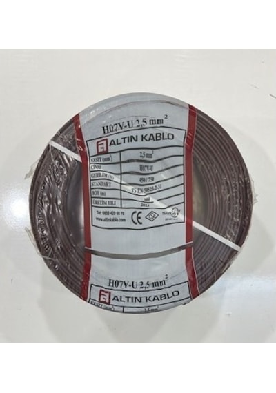 2.5 Nya Kablo Bakır 100 Mt