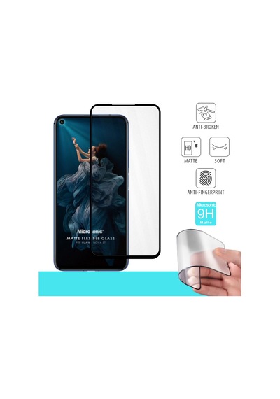 Microsonic Huawei Nova 5t Seramik Matte Flexible Ekran Koruyucu Siyah