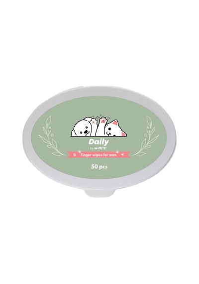 Daily Kedi Ve Köpek Kulak Temizliği İçin Parmak Pedi 50'li