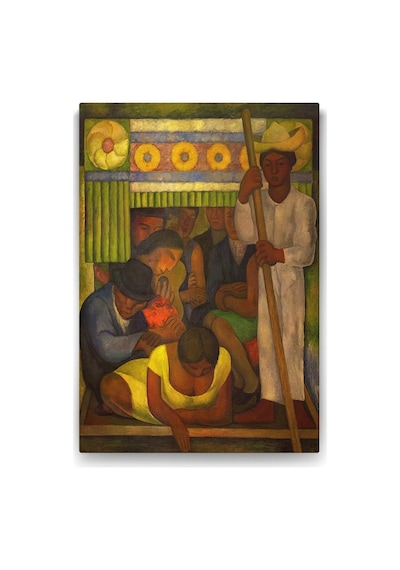 Rivera - The Flowered Canoe Tablosu - 80x125cm