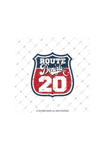 Roup32 Route Denizli 20 Sticker