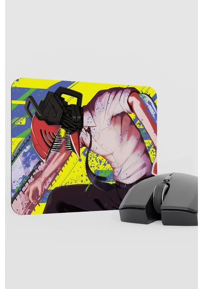 Chainsaw Man Anime V3 - 22x18 Gaming Kauçuk Kaymaz Taban Mouse Pad Fare Altlığı