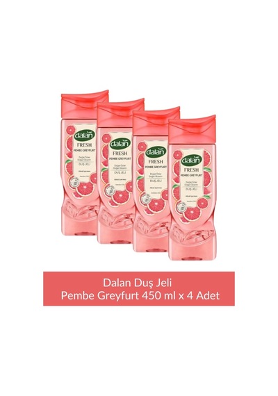 Dalan Fresh Pembe Greyfurt Duş Jeli 450 Ml X 4 Adet Aloe Vera