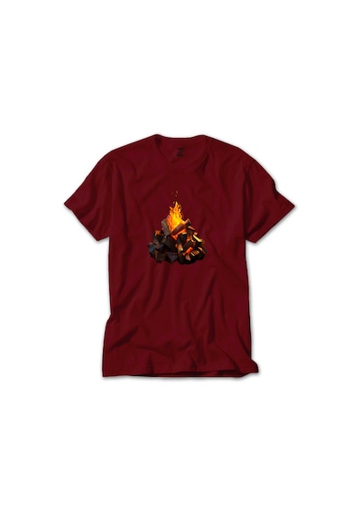 Camp Fire Kırmızı Tişört Kırmızı
