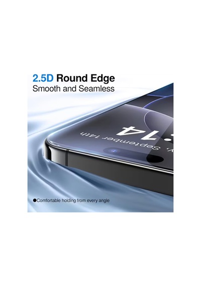 İphone 17 Pro Max/16 Pro Max 4k Hd Kırılmaz Cam Ekran Koruyucu Kavisli Kenar Temperli 9h Sertlik