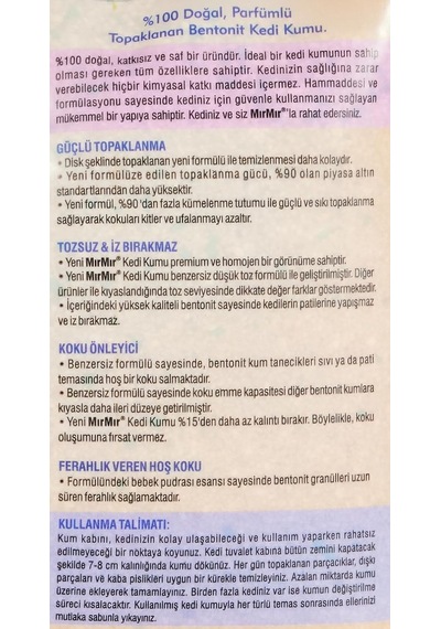 Hoş Kokulu Kedi Kumu 10 Litre