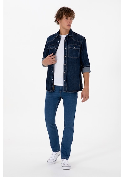 U.S. Polo Assn. Erkek Mavi Slim Fit Jean Pantolon 50316540-DN0022 U.S. Polo Assn. Erkek Mavi Slim Fit Jean Pantolon 50316540-DN0022