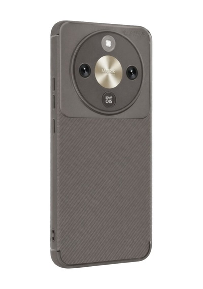 Huawei Honor Magic 8 Lite Karbon Silikon Case Kapak Gri