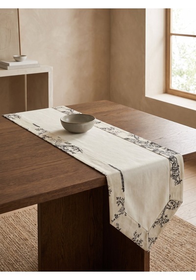 Toilea Charcoal Panel Runner Çok Renkli
