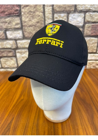 Hamze Ferrari Nakışlı Unisex Beyzbol Cap Şapka Siyah