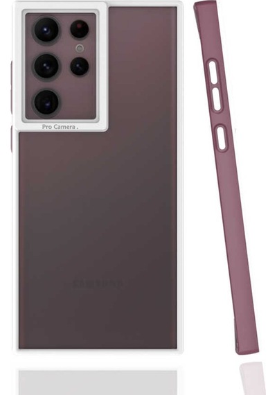 Galaxy S22 Ultra Kılıf Zore Mima Kenarları Renkli Silikon Kılıf