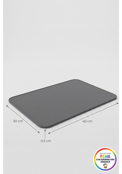 Silikon Pişirme Matı Fırın Tepsisi Kaymaz Kurabiye Pişirme Kağıdı Alternatifi 40x30 Cm Çok Renkli
