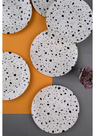 Tabak Evi Porselen Sidereal Pasta Tabağı 19,50cm Sd1 6 Kişilik 6 Parça Çok Renkli