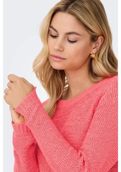 Only Kadın Onlgeena Uzun Kollu Örme Kazak 15113356 Şeker Pembe Pembe