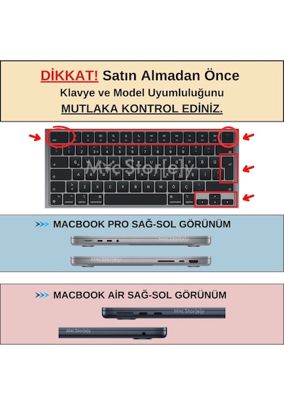 F Klavye Apple Uyumlu MacBook Air-pro M1-m2-m3-m4 Yeni Düzen Touchbarsız A2681 A3113 A2941 A3114 A2442 A2779 A2992 A2918 A2485 A2780 A2991 İle Siyah