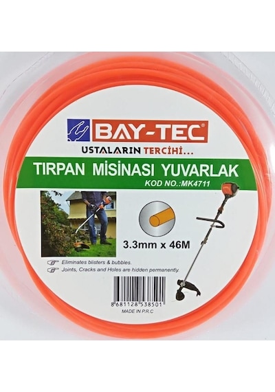 Bay-Tec MK4711 Tırpan Misinası Yuvarlak 3.3 x 46 M