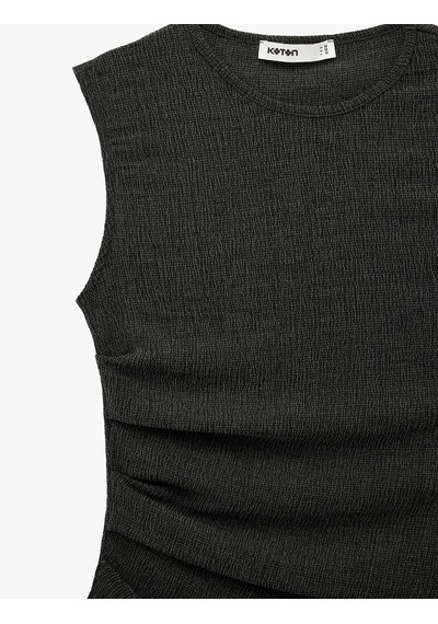 Koton Bürümcük Kumaş Asimetrik Kesim Drape Detaylı Kolsuz Bisiklet Yaka Bluz Antrasit 6sak10089ek Koton Bürümcük Kumaş Asimetrik Kesim Drape Detaylı Kolsuz Bisiklet Yaka Bluz Antrasit 6sak10089ek