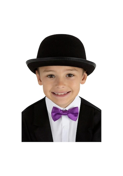 Charlie Chaplin Stil Çocuk Şapkası Siyah Melon Parti Şapkası Diğer
