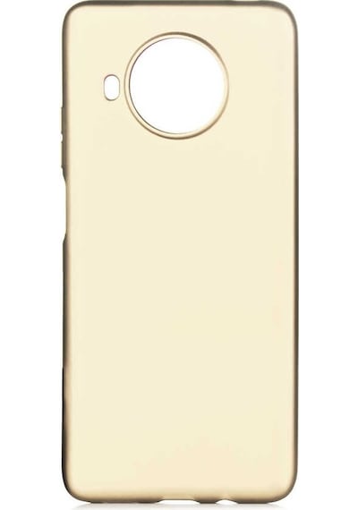 Noktaks - Xiaomi Uyumlu Xiaomi Mi 10t Lite 5g - Kılıf Mat Renkli Esnek Premier Silikon Kapak - Gold
