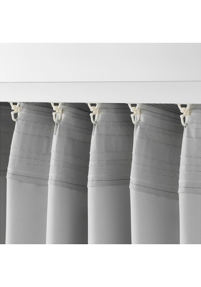 Karartma Perde/2 Kanat, Gri, 145x300 Cm Gri
