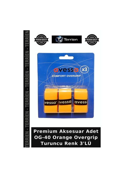 Özel Üretim Tutamak Oyun Aktivite Og-40 Orange Overgrip Turuncu Renk 3'lü