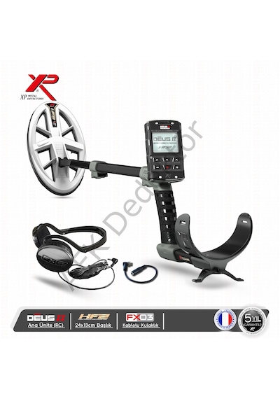 Xp Deus Iı Rc Metal Dedektörü 24x13 Cm Hf2 Başlık + Fx03 Kablolu Kulaklık Altın Arama