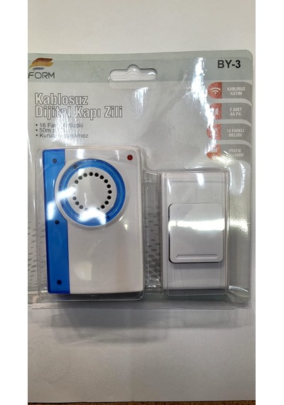 By Form Kablosuz Wireless Dijital Kapı Zili