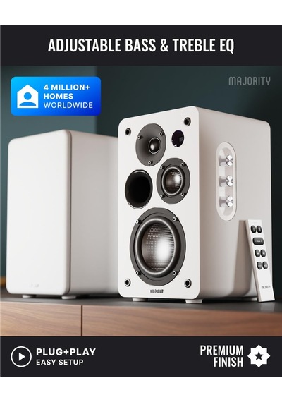 D100x Aktif Kitaplık Hoparlörleri 2.0 Stereo Sistem
