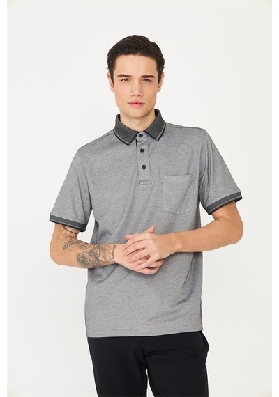 Siyah/beyaz Polo Yaka T-shirt Siyah/beyaz