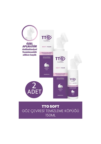 Tto Soft Göz Çevresi Temizleme Köpüğü Aplikatörlü 2 x 150 ML