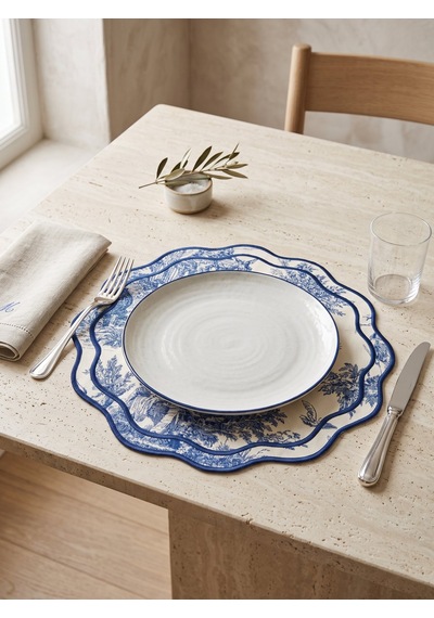 Toile Azure Amerikan Servis Çok Renkli