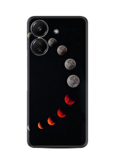 Tecno Spark Go 2024 Kılıf Desenli Silikon Platinium Series Mooons 1861